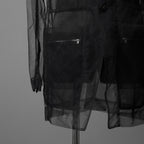 Rick Owens リックオウエンス / 23SS EDFU / LIDO Tulle Blazer / シアー素材 リド ジャケット / RR01C4723TU / size 50 ( BLACK)