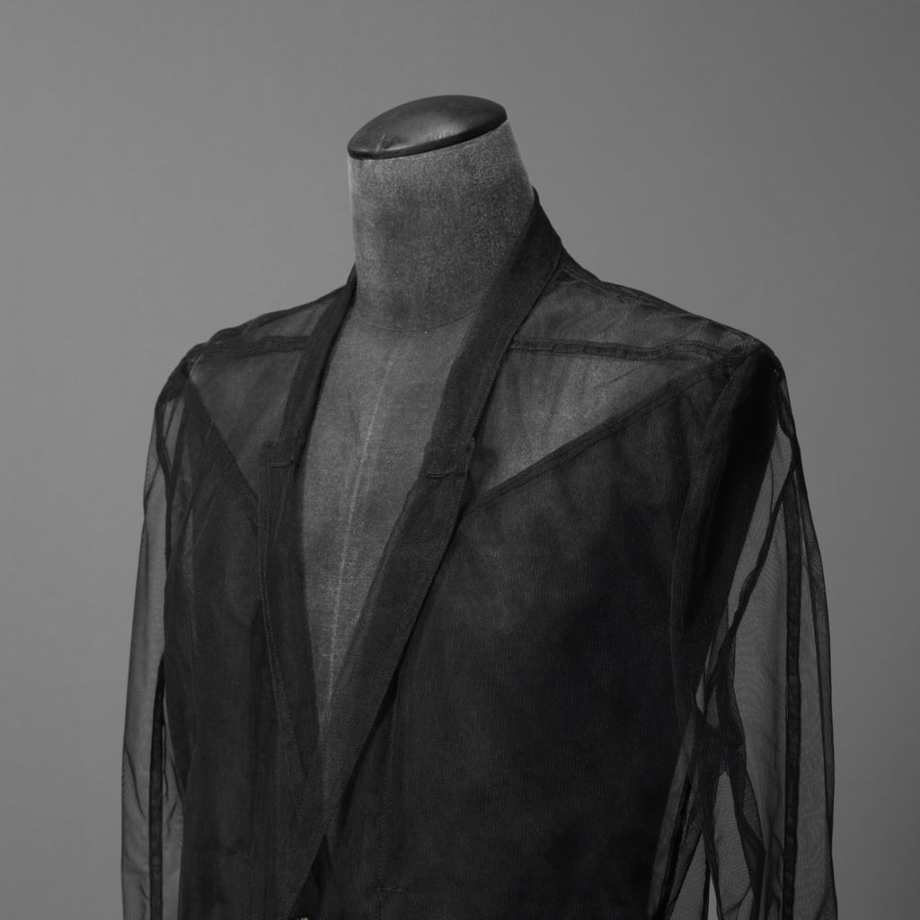 Rick Owens リックオウエンス / 23SS EDFU / LIDO Tulle Blazer / シアー素材 リド ジャケット / RR01C4723TU / size 50 ( BLACK)