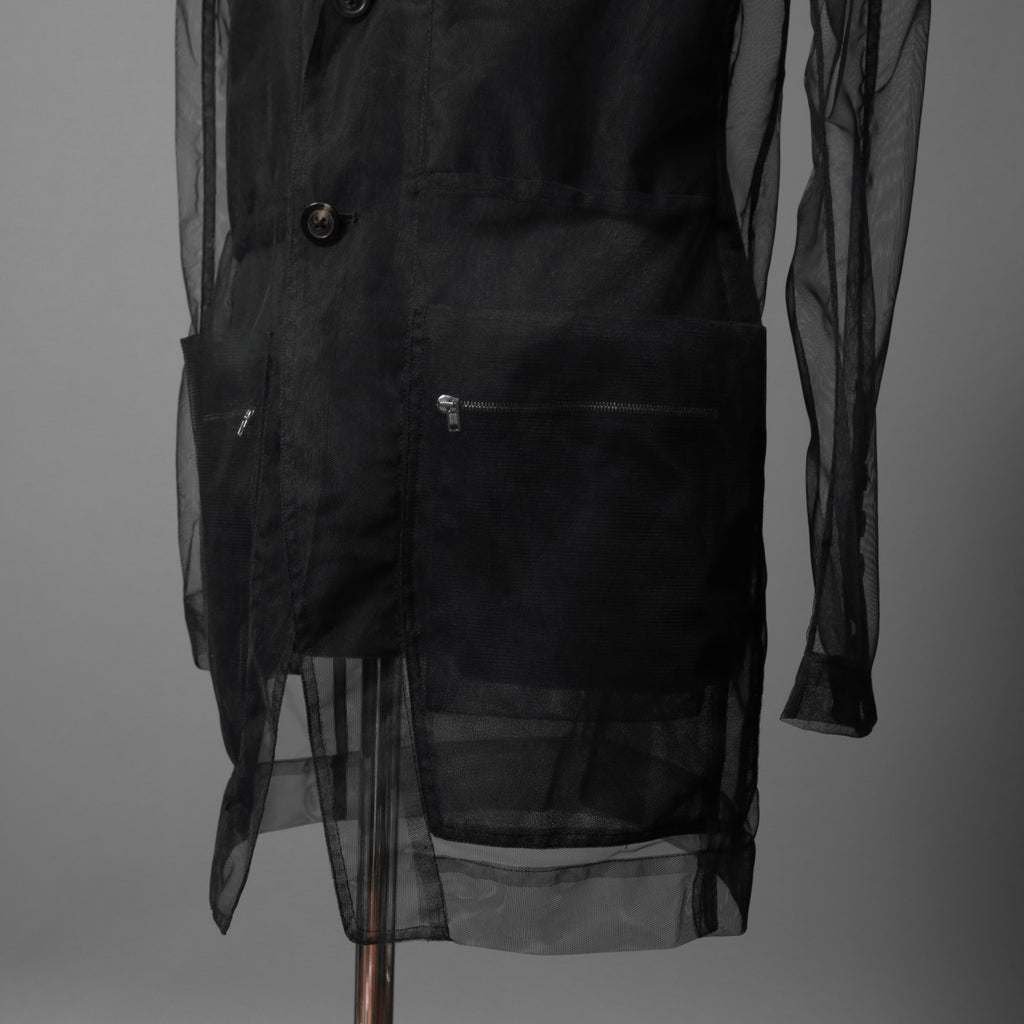 Rick Owens リックオウエンス / 23SS EDFU / LIDO Tulle Blazer / シアー素材 リド ジャケット / RR01C4723TU / size 50 ( BLACK)