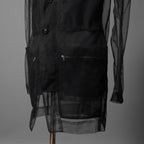 Rick Owens リックオウエンス / 23SS EDFU / LIDO Tulle Blazer / シアー素材 リド ジャケット / RR01C4723TU / size 50 ( BLACK)