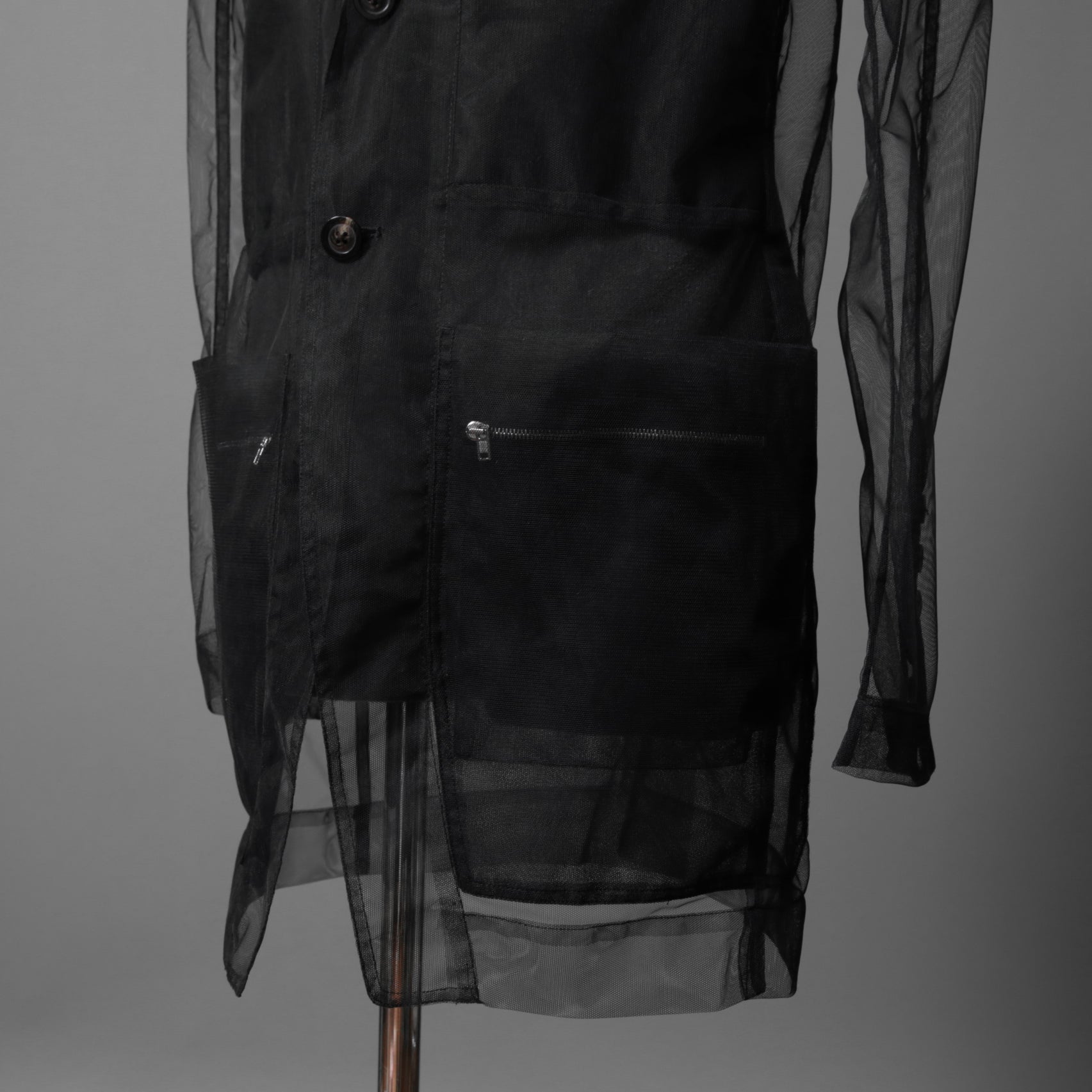 Rick Owens リックオウエンス / 23SS EDFU / LIDO Tulle Blazer / シアー素材 リド ジャケット / RR01C4723TU / size 50 ( BLACK)