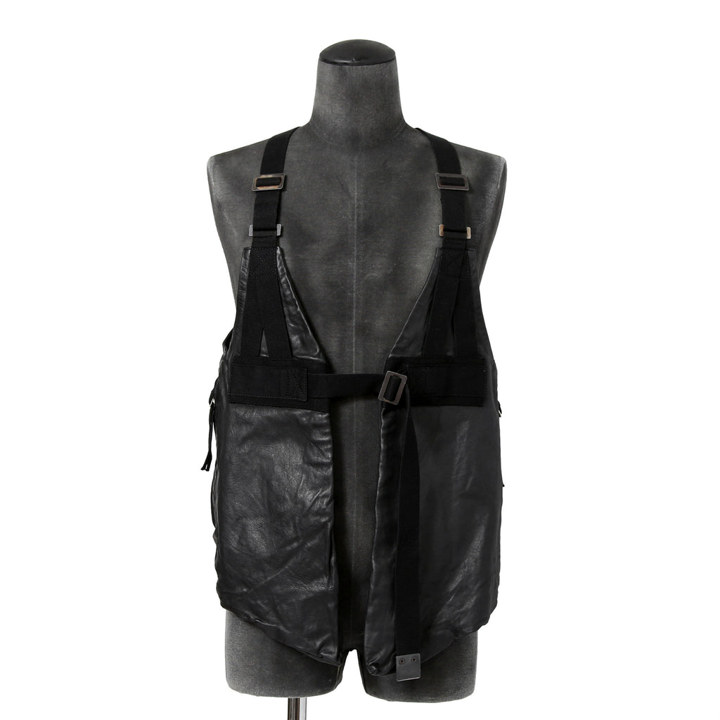 美品 Boris Bidjan Saberi ボリスビジャンサベリ / 2022AW VEST BAG3 FMM20002 / Horse Leather (BLACK)