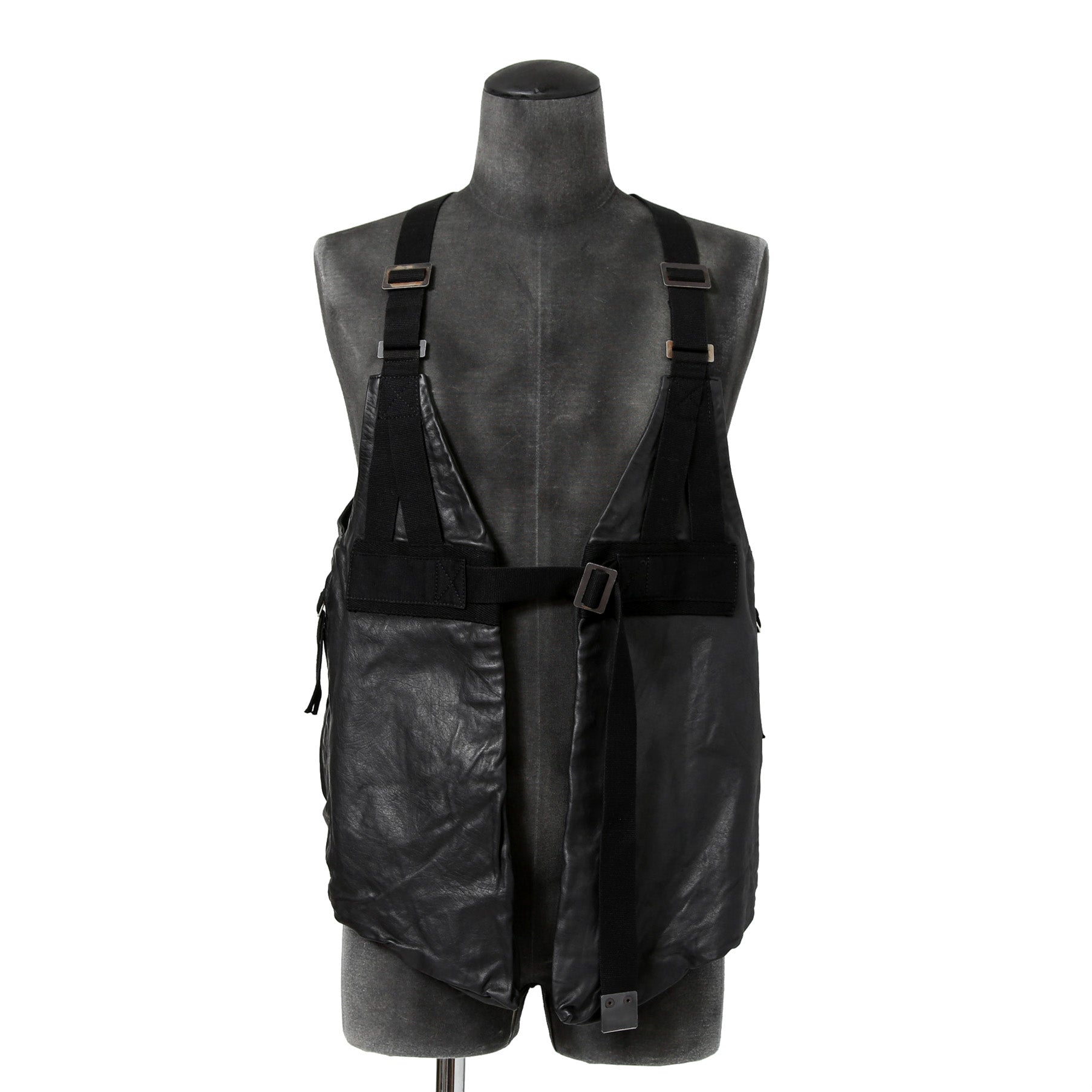 美品 Boris Bidjan Saberi ボリスビジャンサベリ / 2022AW VEST BAG3 FMM20002 / Horse Leather (BLACK)