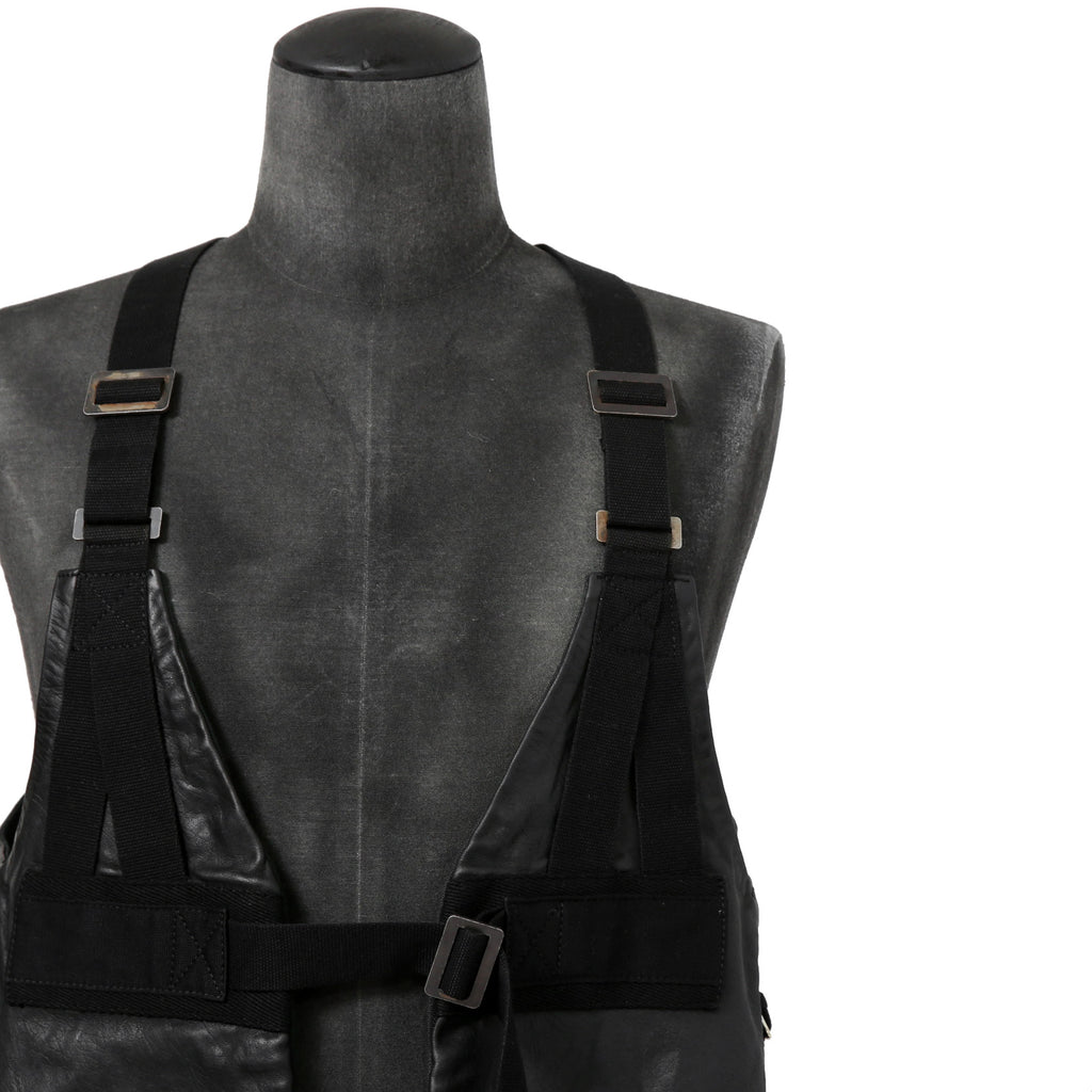 美品 Boris Bidjan Saberi ボリスビジャンサベリ / 2022AW VEST BAG3 FMM20002 / Horse Leather (BLACK)