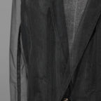 Rick Owens リックオウエンス / 23SS EDFU / LIDO Tulle Blazer / シアー素材 リド ジャケット / RR01C4723TU / size 50 ( BLACK)