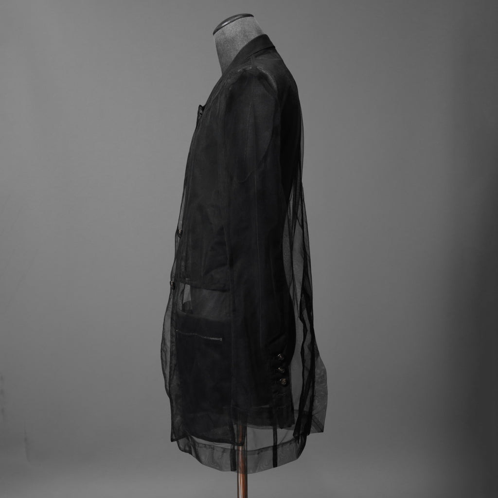 Rick Owens リックオウエンス / 23SS EDFU / LIDO Tulle Blazer / シアー素材 リド ジャケット / RR01C4723TU / size 50 ( BLACK)