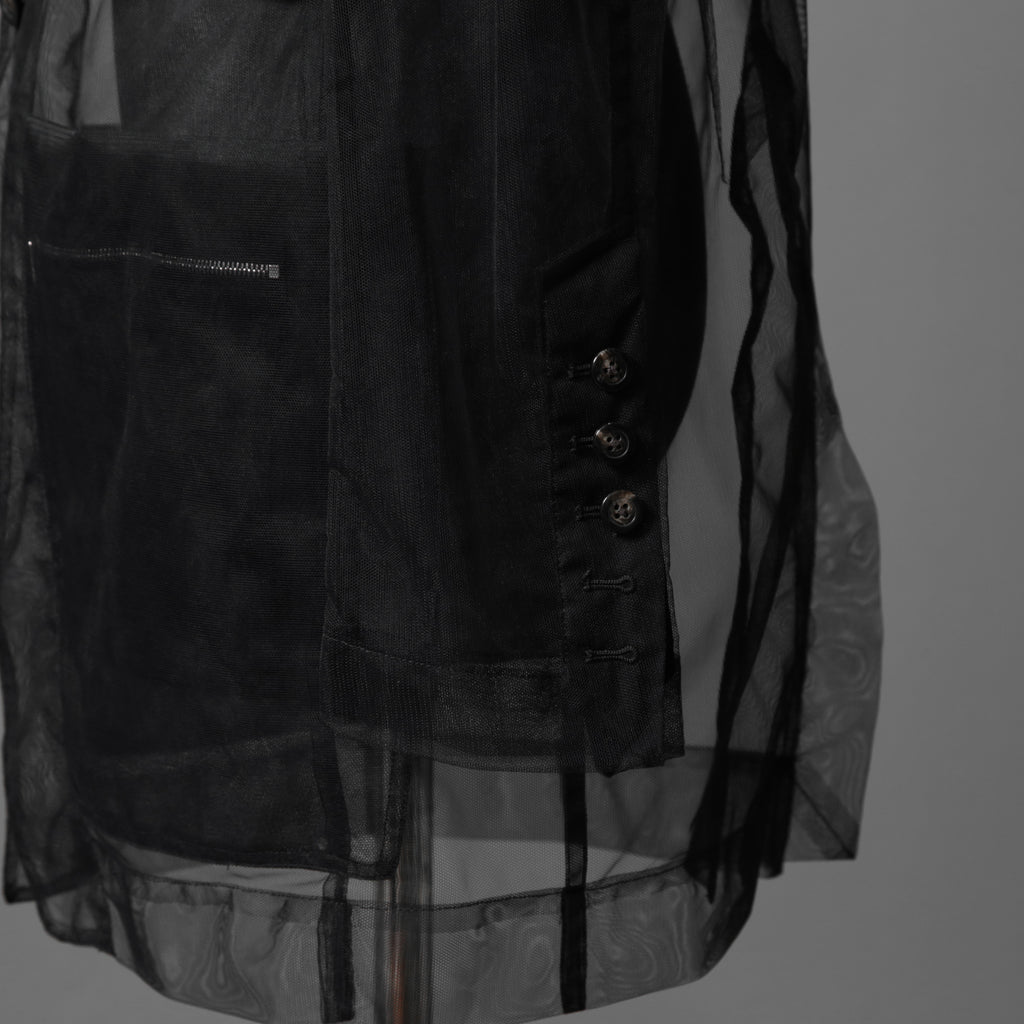 Rick Owens リックオウエンス / 23SS EDFU / LIDO Tulle Blazer / シアー素材 リド ジャケット / RR01C4723TU / size 50 ( BLACK)