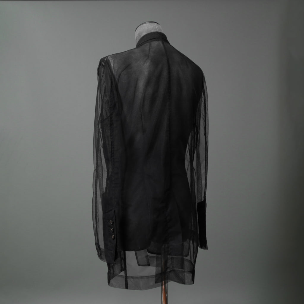 Rick Owens リックオウエンス / 23SS EDFU / LIDO Tulle Blazer / シアー素材 リド ジャケット / RR01C4723TU / size 50 ( BLACK)
