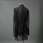 Rick Owens リックオウエンス / 23SS EDFU / LIDO Tulle Blazer / シアー素材 リド ジャケット / RR01C4723TU / size 50 ( BLACK)