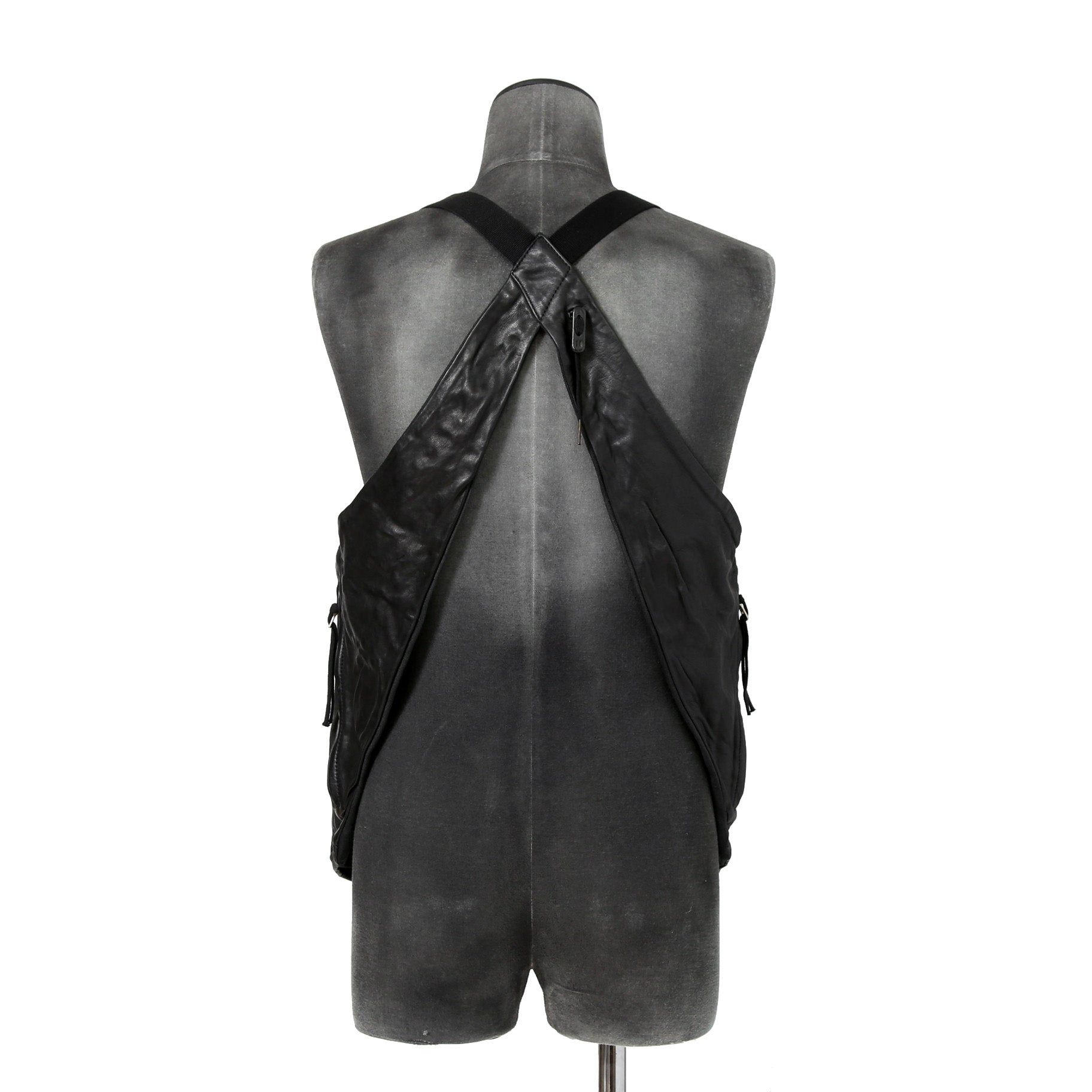 美品 Boris Bidjan Saberi ボリスビジャンサベリ / 2022AW VEST BAG3 FMM20002 / Horse Leather (BLACK)