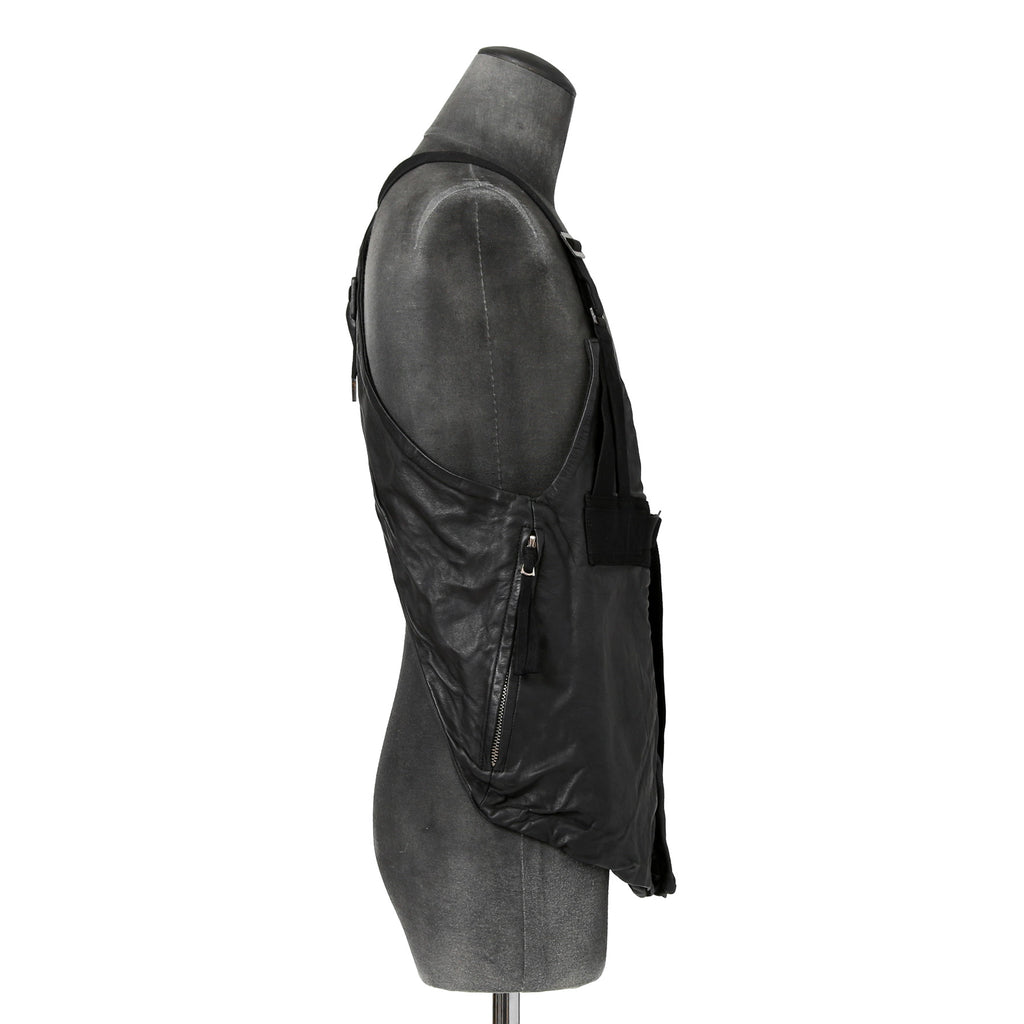 美品 Boris Bidjan Saberi ボリスビジャンサベリ / 2022AW VEST BAG3 FMM20002 / Horse Leather (BLACK)