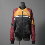 DIESEL ディーゼル / 22SS J-MOLLトロンプルイユ (トリックアート）プリント  / ボンバージャケット / size L (BLACK x WINE)
