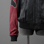 DIESEL ディーゼル / 22SS J-MOLLトロンプルイユ (トリックアート）プリント  / ボンバージャケット / size L (BLACK x WINE)