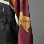 DIESEL ディーゼル / 22SS J-MOLLトロンプルイユ (トリックアート）プリント  / ボンバージャケット / size L (BLACK x WINE)