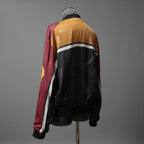 DIESEL ディーゼル / 22SS J-MOLLトロンプルイユ (トリックアート）プリント  / ボンバージャケット / size L (BLACK x WINE)