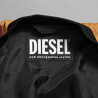 DIESEL ディーゼル / 22SS J-MOLLトロンプルイユ (トリックアート）プリント  / ボンバージャケット / size L (BLACK x WINE)