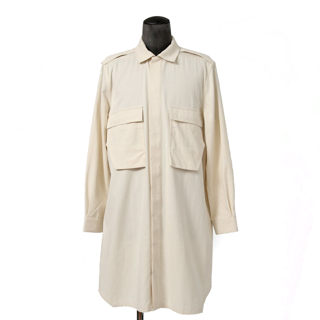 RICK OWENS リックオウエンス / 22SS FIELD SHIRT RU01B1295-DL長袖シャツ / size 46 (NATURAL)