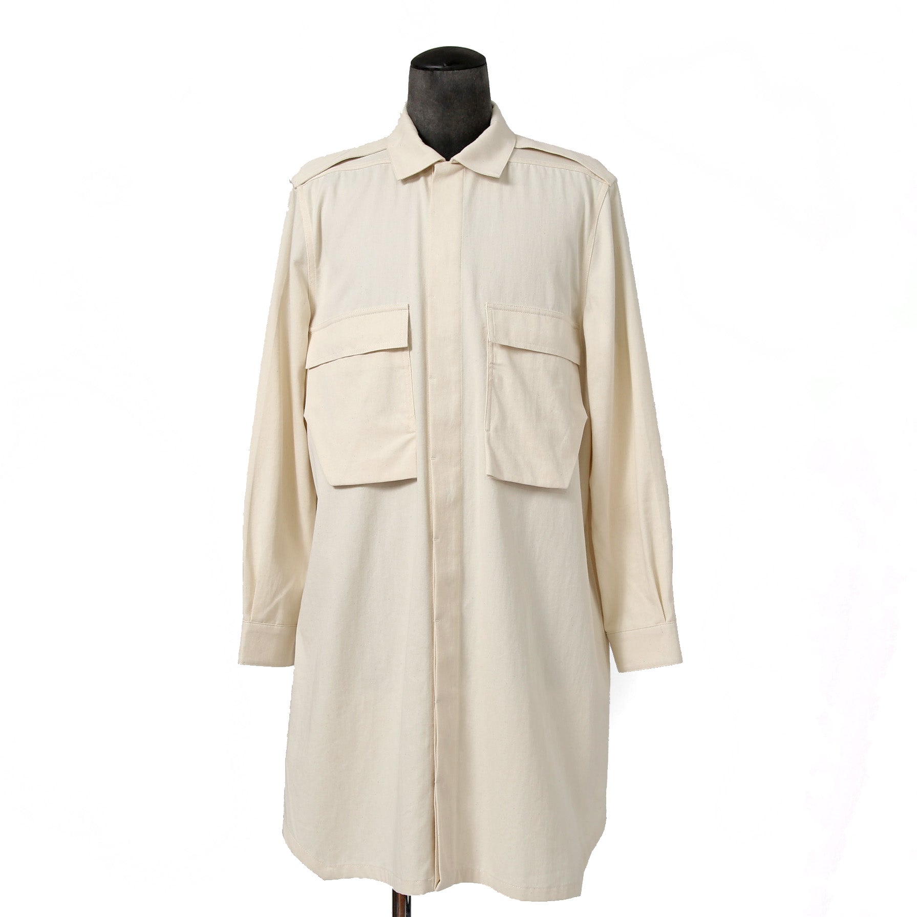 RICK OWENS リックオウエンス / 22SS FIELD SHIRT RU01B1295-DL長袖シャツ / size 46 (NATURAL)
