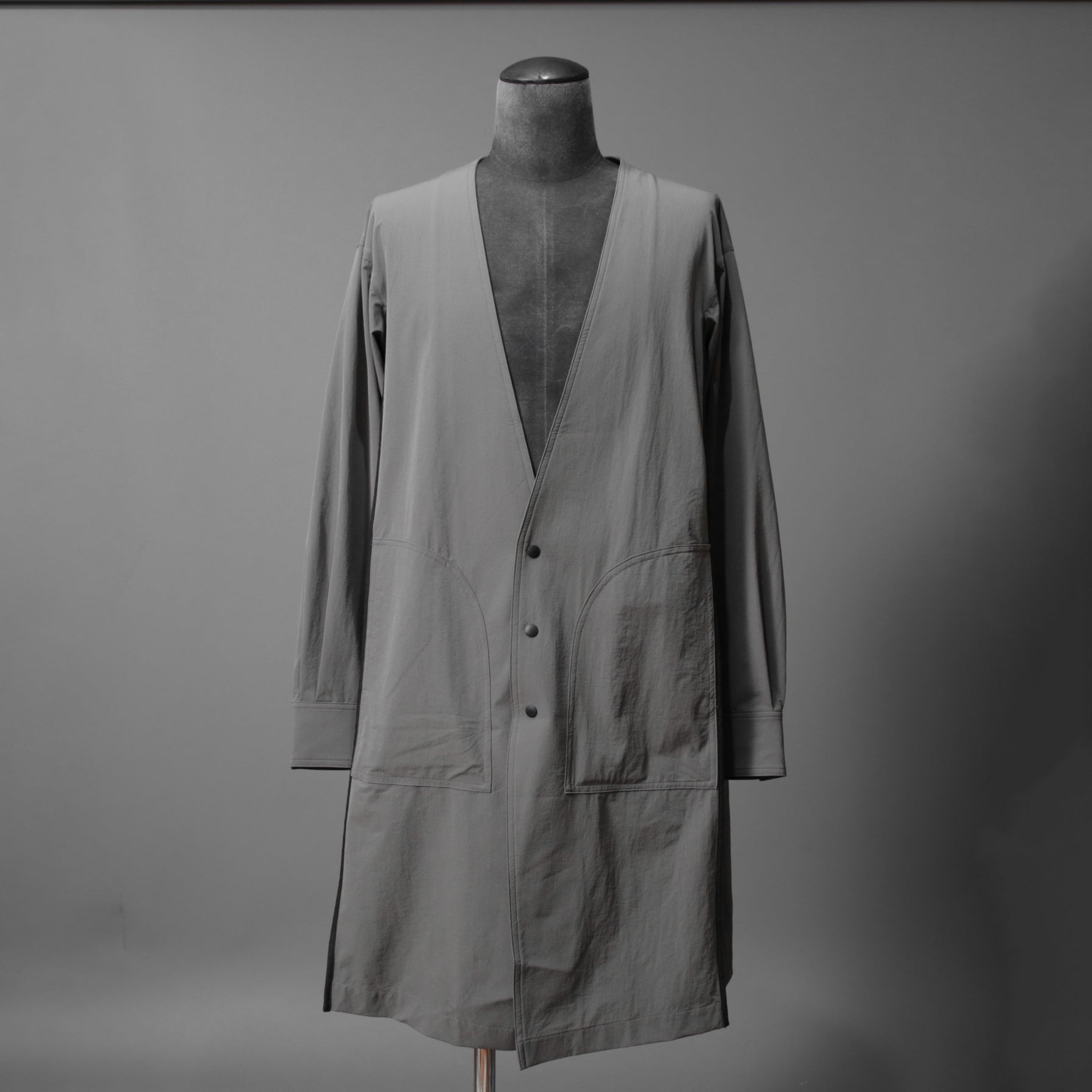 SHARE SPIRIT シェアースピリット / 22SS 美品 ストレッチロングカーディガン / FS2210 / size M (GRAY)