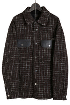 美品 AMIRI アミリ 22AW BOUCLE PADDED PVER SHIRT ツイードパデッドオーバーシャツジャケット / size M ブラウン