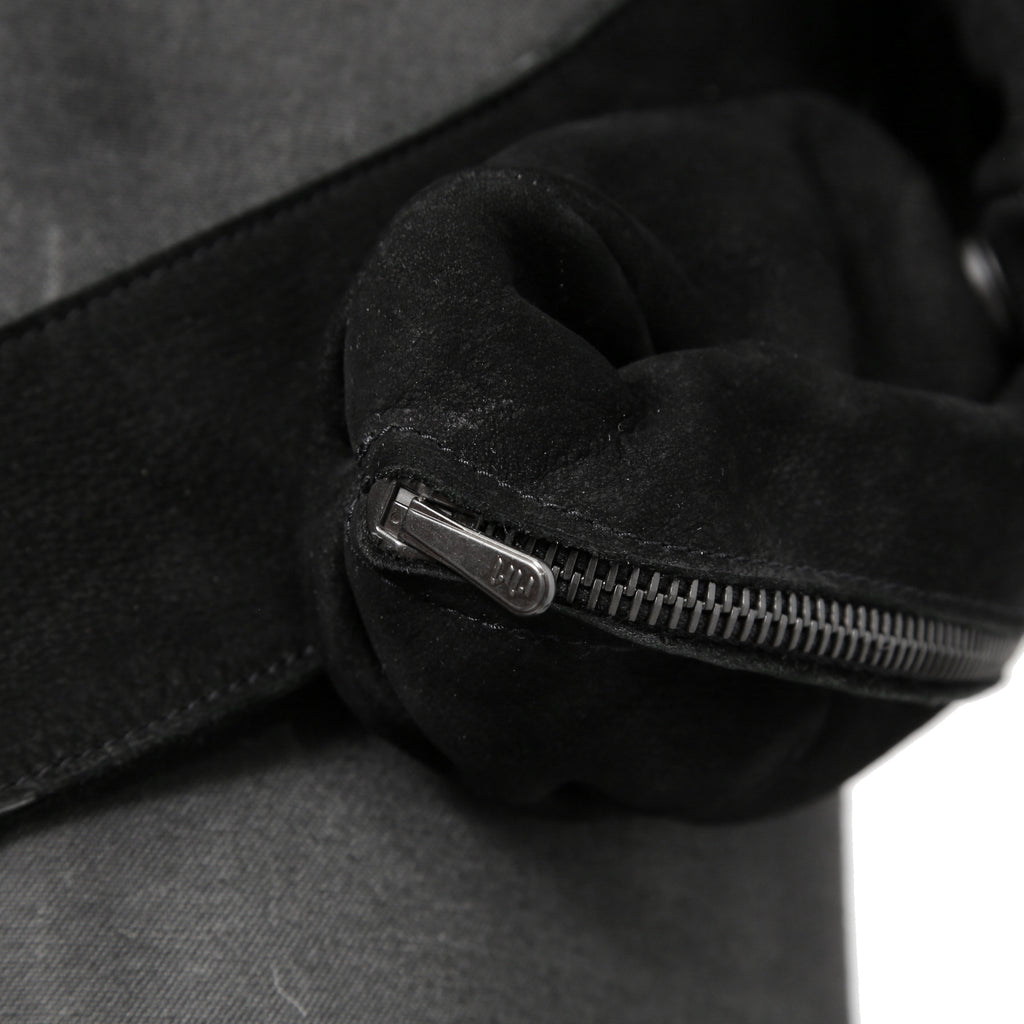 新品 Leon Emanuel Blanck レオン エマニュエル ブランク/ 24AW GUIDI Buffalo Nubuck Leather / Distortion Multi Pocket Vest Bag (BLACK)