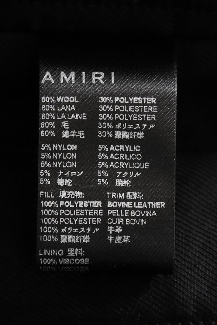美品 AMIRI アミリ 22AW BOUCLE PADDED PVER SHIRT ツイードパデッドオーバーシャツジャケット / size M ブラウン