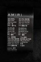 美品 AMIRI アミリ 22AW BOUCLE PADDED PVER SHIRT ツイードパデッドオーバーシャツジャケット / size M ブラウン