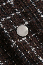美品 AMIRI アミリ 22AW BOUCLE PADDED PVER SHIRT ツイードパデッドオーバーシャツジャケット / size M ブラウン