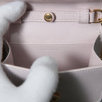 CELINE セリーヌ / 美品 トリオンフ チェーン ショルダー ミニ バッグ /  レザー / ライトピンク / ポシェット レディース