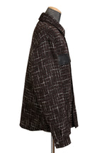 美品 AMIRI アミリ 22AW BOUCLE PADDED PVER SHIRT ツイードパデッドオーバーシャツジャケット / size M ブラウン