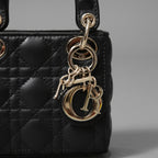 Dior クリスチャン ディオール / Lady Dior マイクロバッグ /カナージュ ラムスキン / S0856ONGE_M900 / BLACK