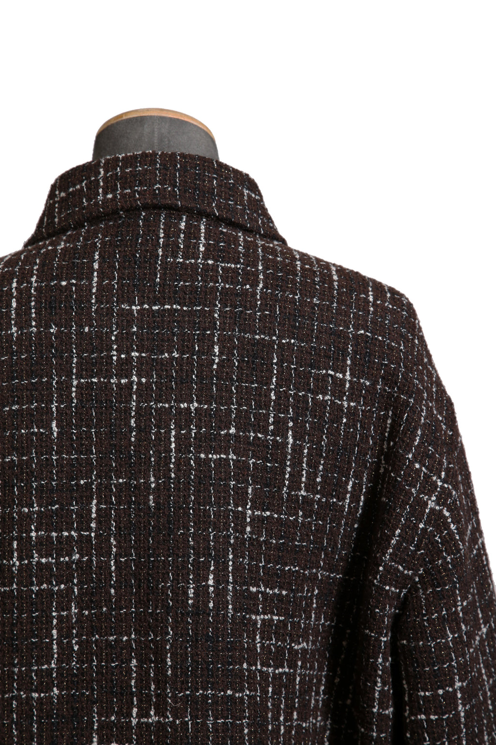美品 AMIRI アミリ 22AW BOUCLE PADDED PVER SHIRT ツイードパデッドオーバーシャツジャケット / size M ブラウン