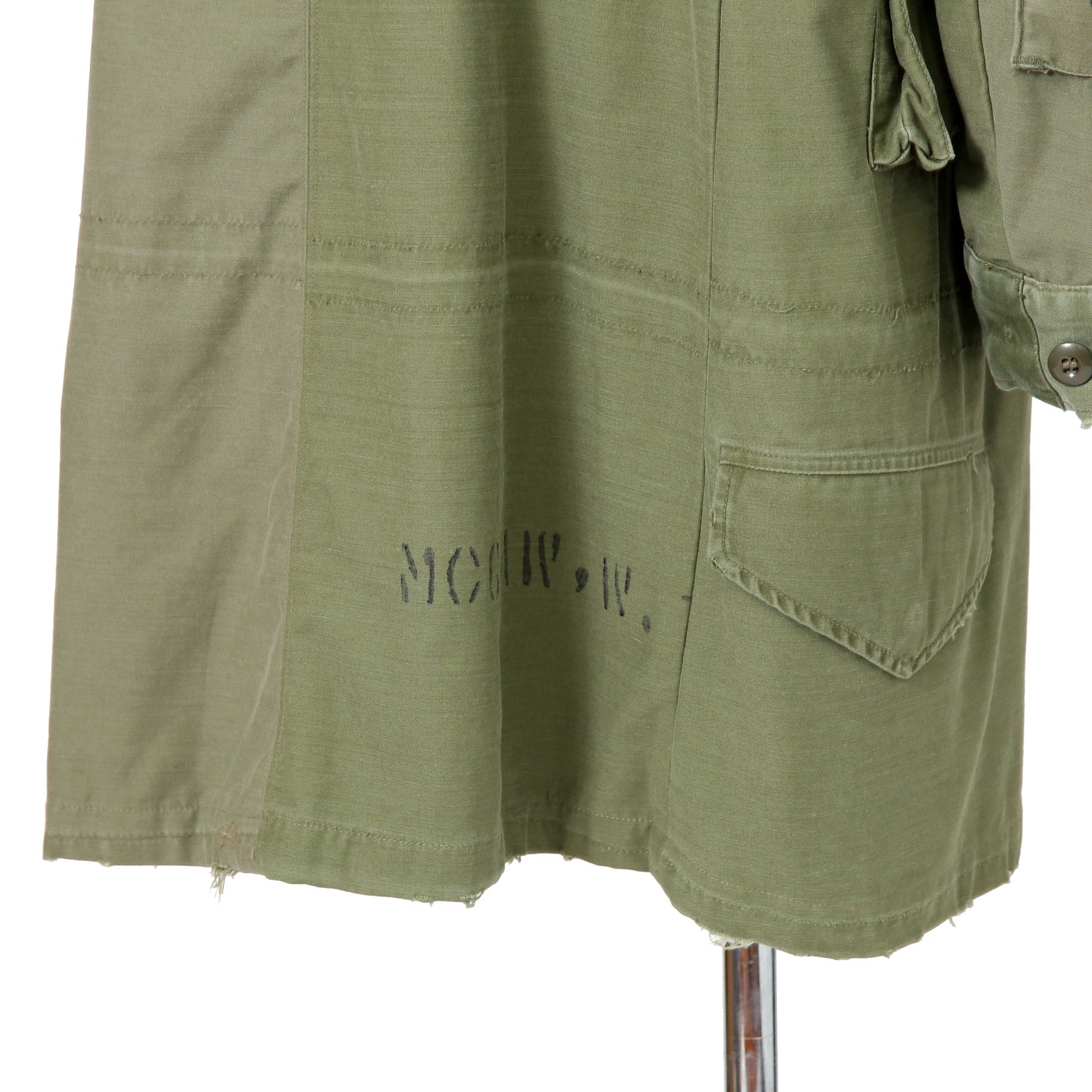 新品 GREG LAUREN グレッグローレン / 国内未入荷 50/50 KIMONO ARTIST COATコート / size 2 (KHAKI x MURTI COLOR)