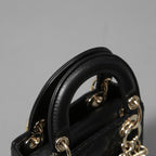 Dior クリスチャン ディオール / Lady Dior マイクロバッグ /カナージュ ラムスキン / S0856ONGE_M900 / BLACK