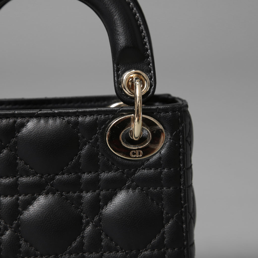 Dior クリスチャン ディオール / Lady Dior マイクロバッグ /カナージュ ラムスキン / S0856ONGE_M900 / BLACK