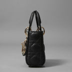 Dior クリスチャン ディオール / Lady Dior マイクロバッグ /カナージュ ラムスキン / S0856ONGE_M900 / BLACK
