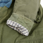 新品 GREG LAUREN グレッグローレン / 国内未入荷 50/50 KIMONO ARTIST COATコート / size 2 (KHAKI x MURTI COLOR)