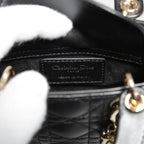Dior クリスチャン ディオール / Lady Dior マイクロバッグ /カナージュ ラムスキン / S0856ONGE_M900 / BLACK