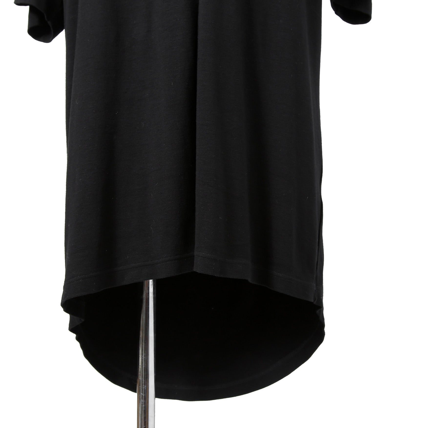 LEMURIA レムリア / BIAS HENRY NECK S/S TOP / DELAVIS PUNCH ROME / Free size (BLACK)