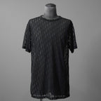 DIOR クリスチャンディオール / 21SS 美品 Oblique See-Through T-Shirt オブリーク柄  / 半袖Tシャツ / 923J615A0537 /size M (BLACK)