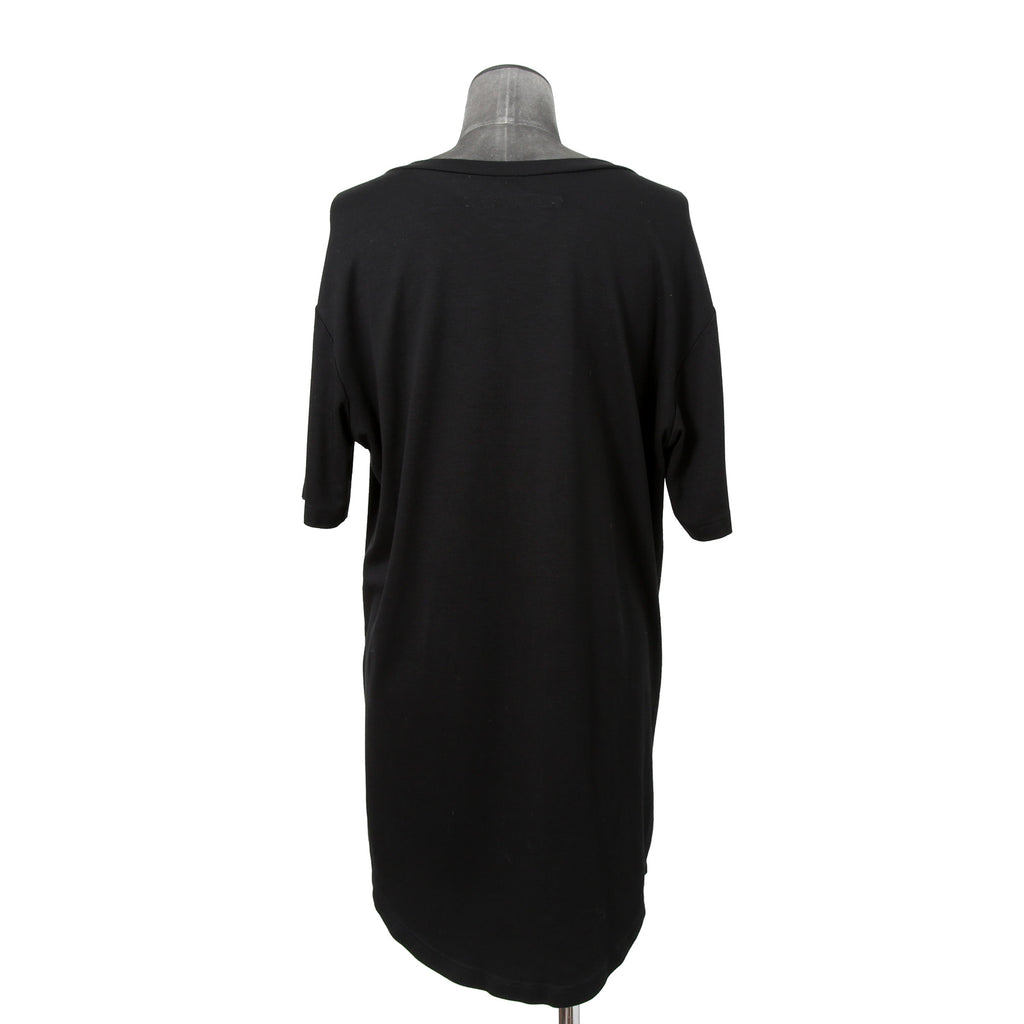 LEMURIA レムリア / BIAS HENRY NECK S/S TOP / DELAVIS PUNCH ROME / Free size (BLACK)