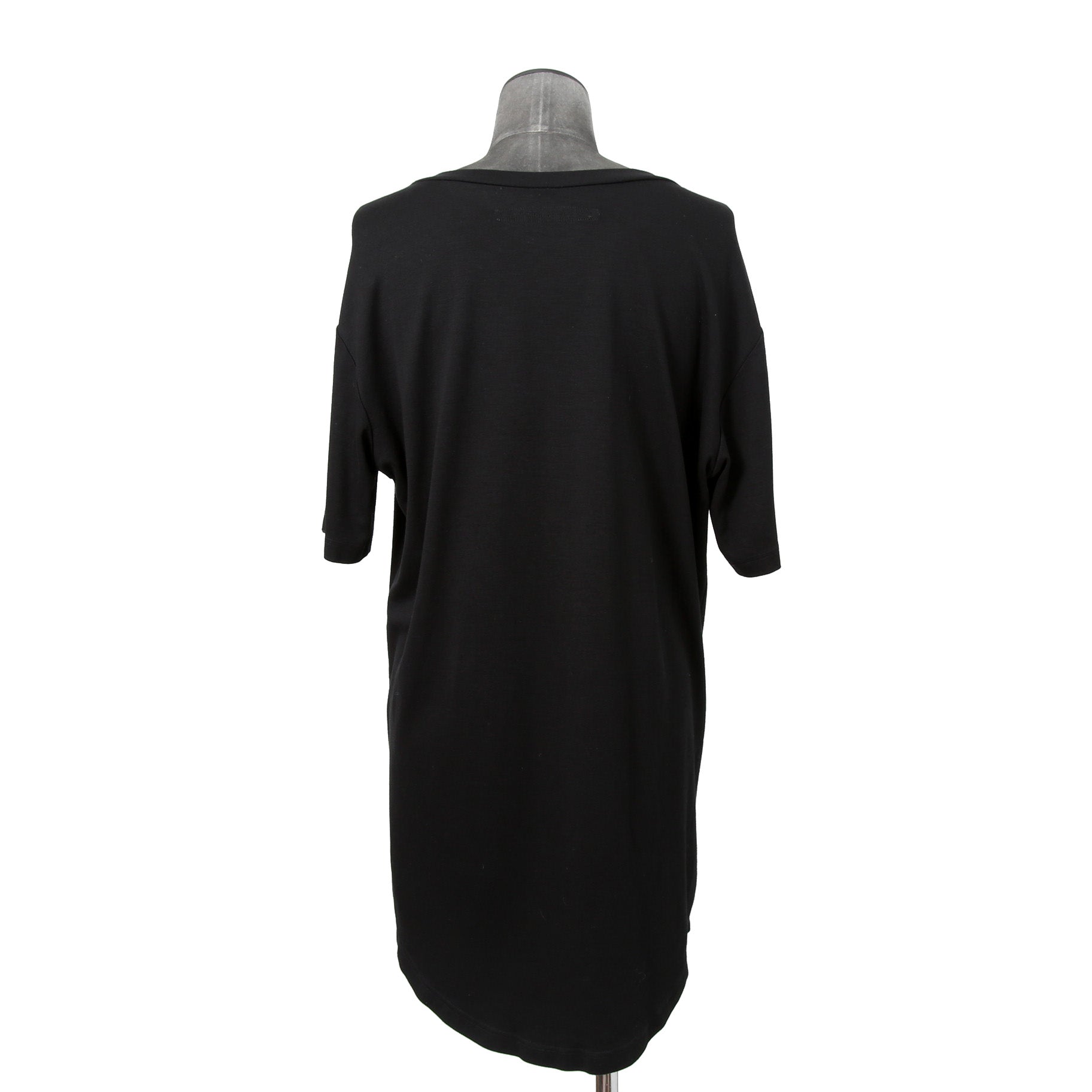 LEMURIA レムリア / BIAS HENRY NECK S/S TOP / DELAVIS PUNCH ROME / Free size (BLACK)