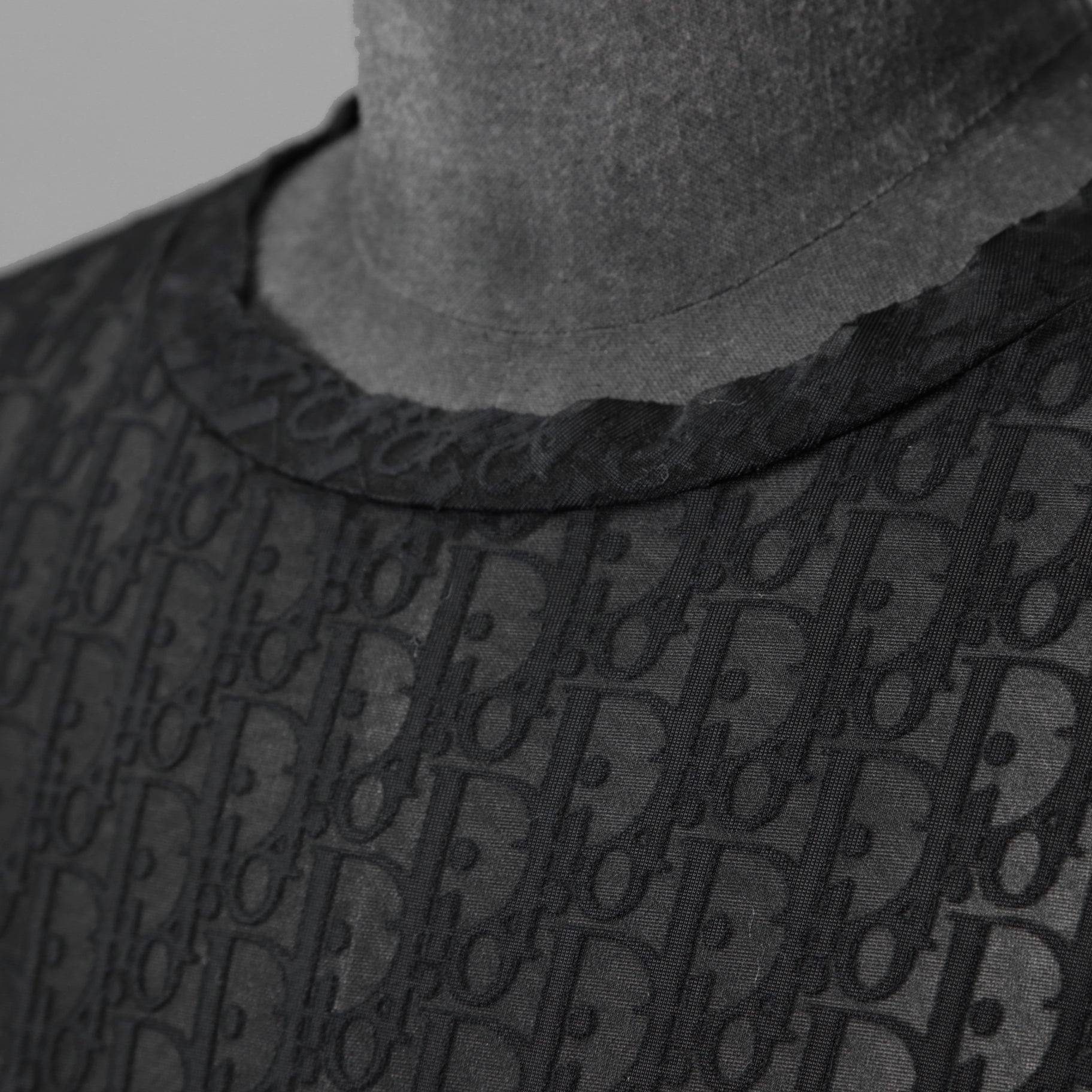 DIOR クリスチャンディオール / 21SS 美品 Oblique See-Through T-Shirt オブリーク柄  / 半袖Tシャツ / 923J615A0537 /size M (BLACK)