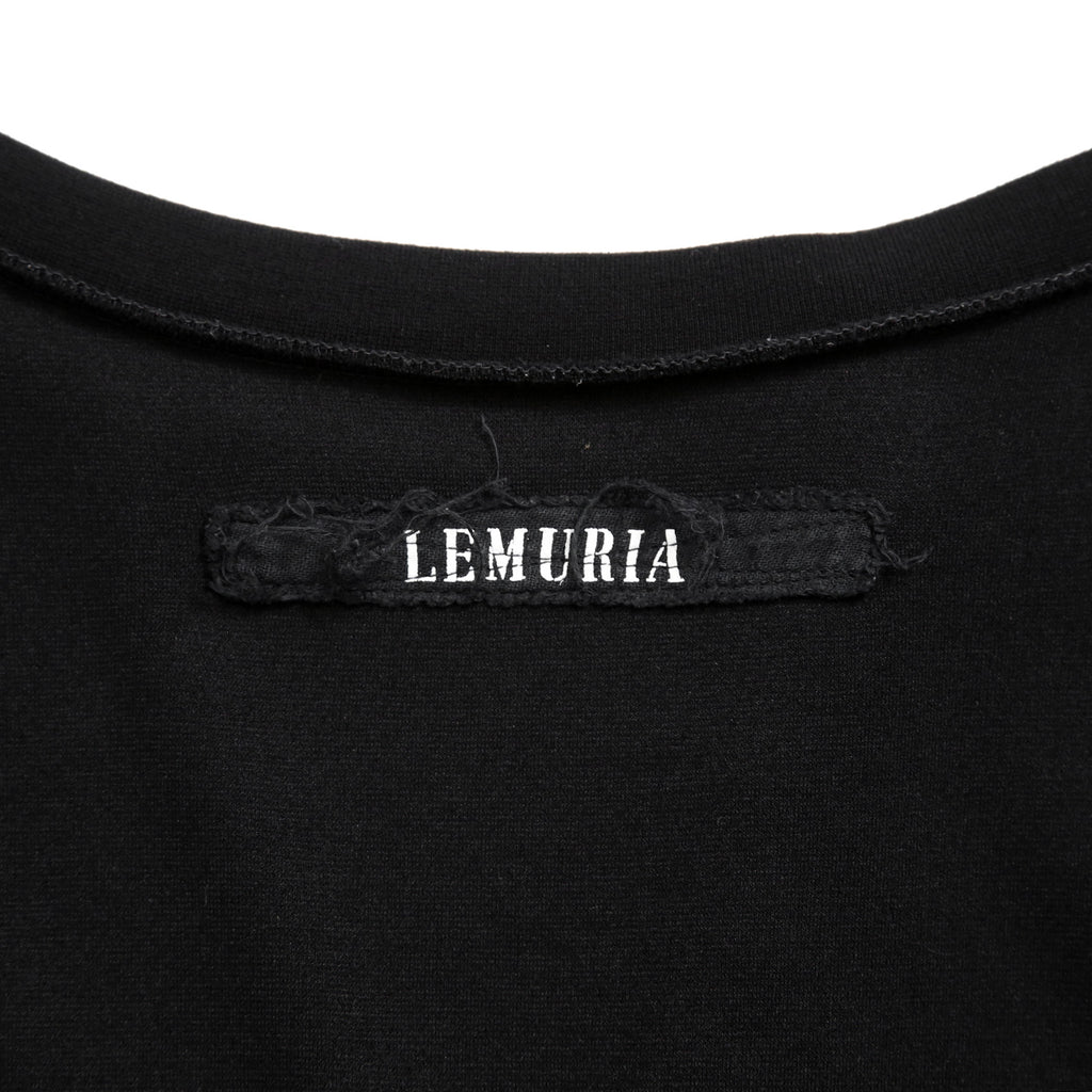 LEMURIA レムリア / BIAS HENRY NECK S/S TOP / DELAVIS PUNCH ROME / Free size (BLACK)
