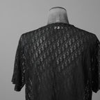 DIOR クリスチャンディオール / 21SS 美品 Oblique See-Through T-Shirt オブリーク柄  / 半袖Tシャツ / 923J615A0537 /size M (BLACK)