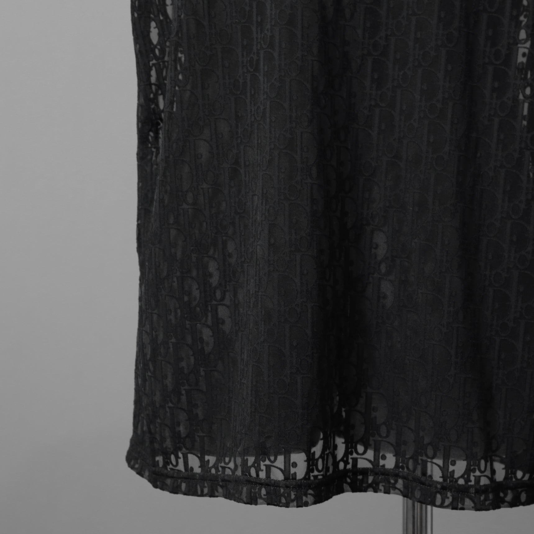 DIOR クリスチャンディオール / 21SS 美品 Oblique See-Through T-Shirt オブリーク柄  / 半袖Tシャツ / 923J615A0537 /size M (BLACK)