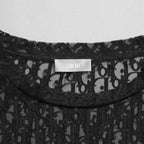 DIOR クリスチャンディオール / 21SS 美品 Oblique See-Through T-Shirt オブリーク柄  / 半袖Tシャツ / 923J615A0537 /size M (BLACK)