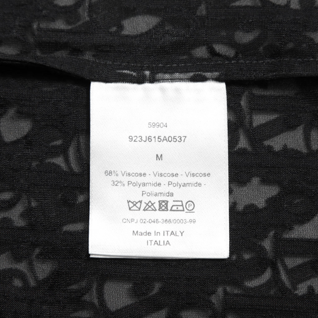 DIOR クリスチャンディオール / 21SS 美品 Oblique See-Through T-Shirt オブリーク柄  / 半袖Tシャツ / 923J615A0537 /size M (BLACK)