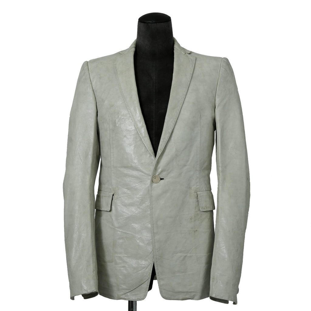 新品 CAROL CHRISTIAN POELL / 2021年 Kangaroo O. D. Spine Elbow, Lined-Unlined Leather Jacket / size 46