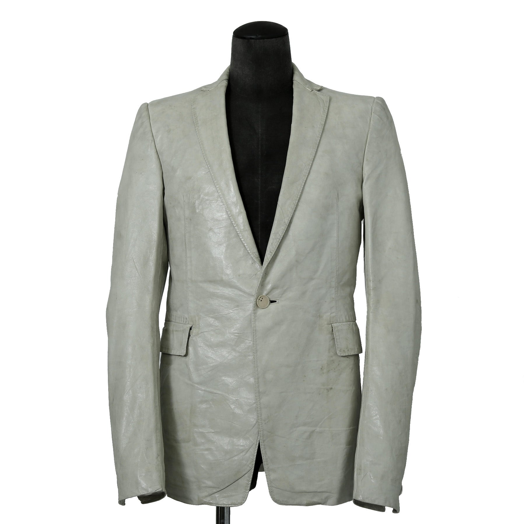新品 CAROL CHRISTIAN POELL / 2021年 Kangaroo O. D. Spine Elbow, Lined-Unlined Leather Jacket / size 46